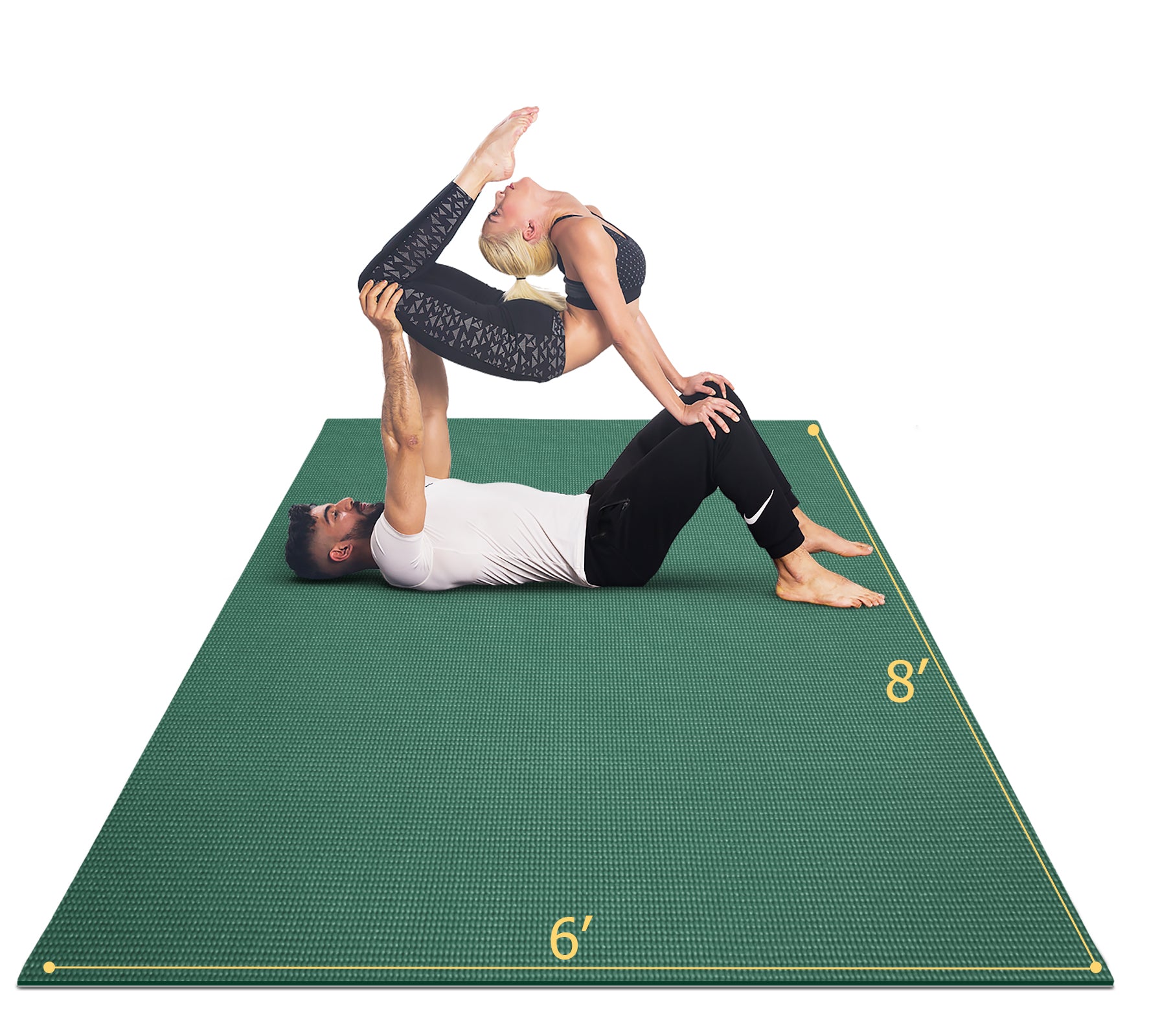 Gxmmat Large Yoga Mat 6'x8' Size, Pure Perfection in Craft, Comfort and Useage