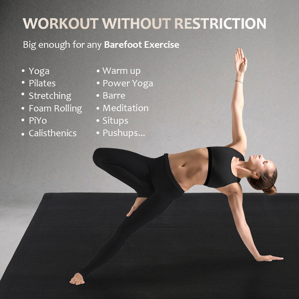 Premium 7'x5' Yoga Mat,Exercise Mat,Gym Flooring For Home, 55% OFF