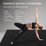 Large Yoga Mat with barefoot 7'x5'，9mm thick - GXMMAT