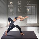 Large Yoga Mat with barefoot 7'x5'，9mm thick - GXMMAT